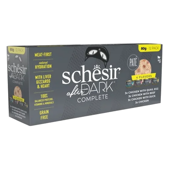 Schesir After Dark Mixpaket Pastete für Katzen