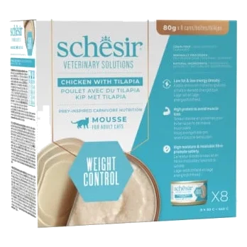 Schesir Weight Loss Nassfutter Katze Mousse Huhn mit Tilapia