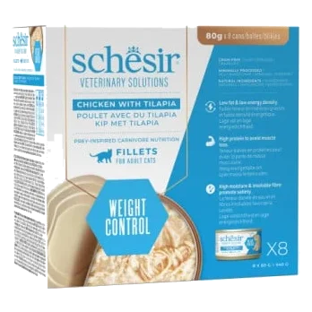 Schesir Weight Loss Nassfutter Katze Filets Huhn mit Tilapia