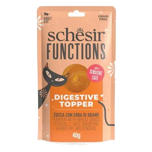 Schesir Functions Verdauungs-Topper für Katzen, 40 g