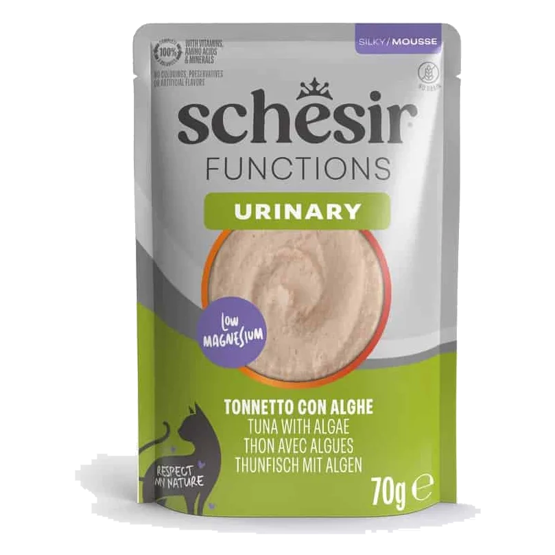 Schesir Functions Urinary Nassfutter Katze Thunfisch mit Algen, 70 g