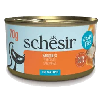 Schesir Grill Nassfutter Katze in Soße Sardinen, 70 g