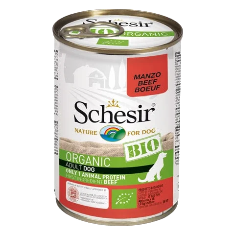 Schesir Bio Nassfutter Hund Rind, Dose 400 g
