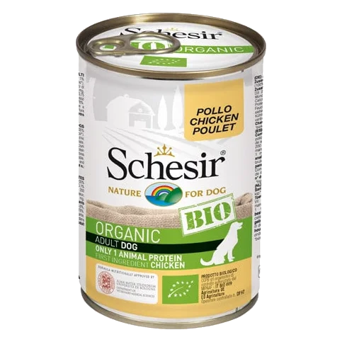 Schesir Bio Nassfutter Hund Huhn, Dose 400 g