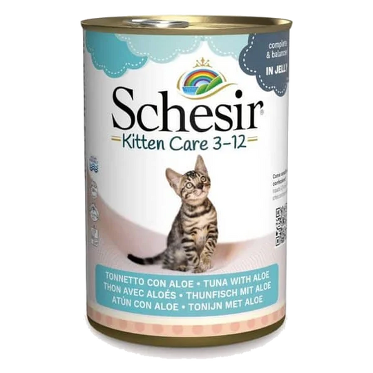 Schesir Nassfutter Kitten Thunfisch mit Aloe, Dose 140 g