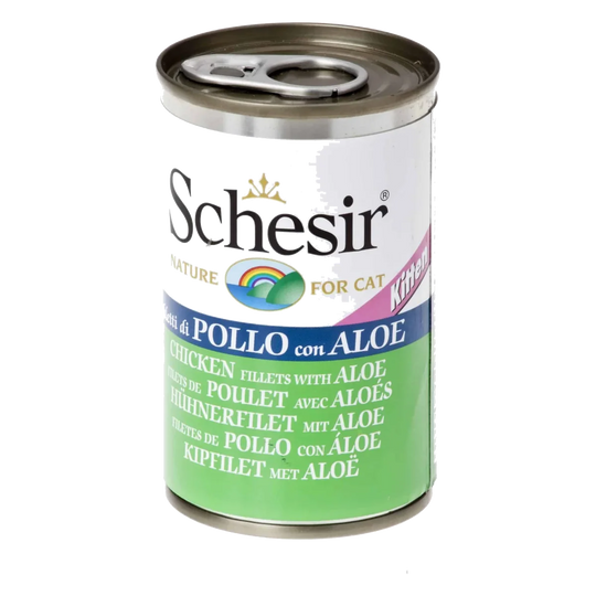 Schesir Nassfutter Kitten Hühnerfilets mit Aloe, Dose 140 g