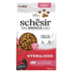 Schesir Animal Protein Sterilised Trockenfutter Katze Schinken, 400 g