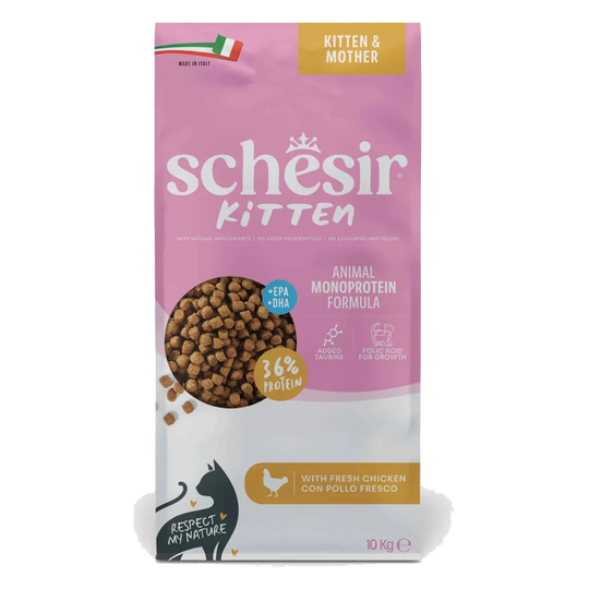 Schesir Animal Protein Kitten Trockenfutter Katze, 10 kg