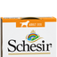 Oberseite der Schesir-Packung Huhn und Aloe mit Hinweis Adult Dog