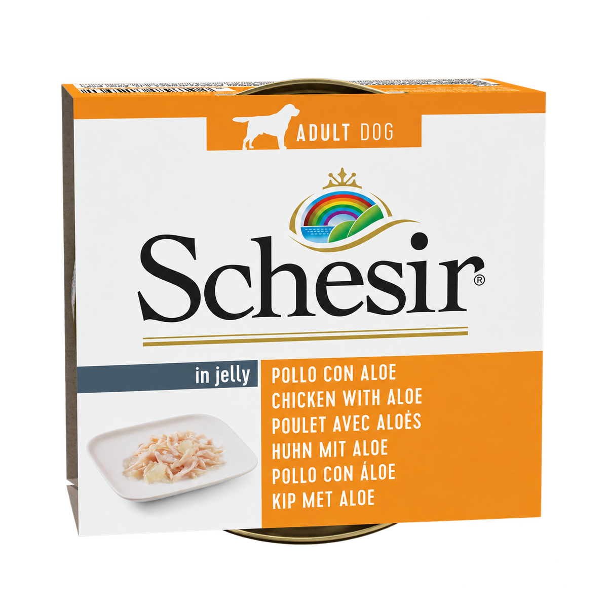 Schesir Huhn und Aloe für Hunde, Dose 150 g