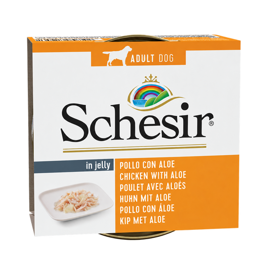 Schesir Huhn und Aloe für Hunde, Dose 150 g