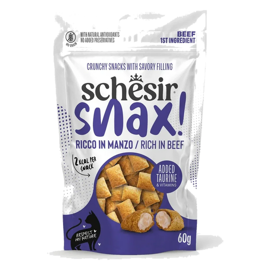 Schesir Snax Katzensnacks Rind, 60 g