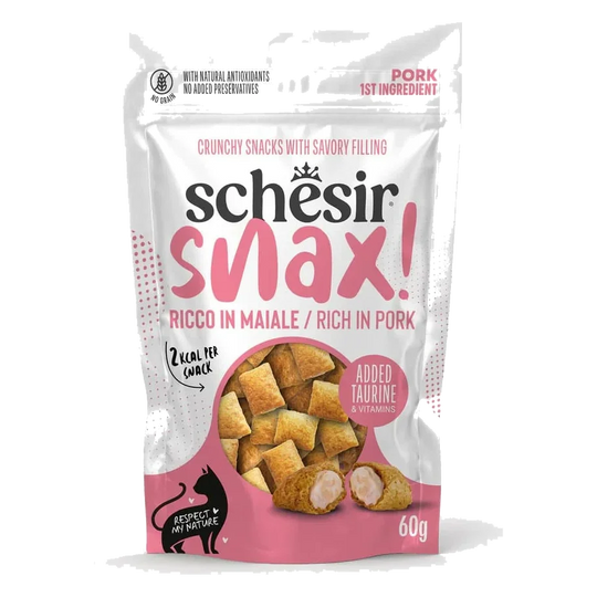 Schesir Snax Katzensnacks Schwein, 60 g