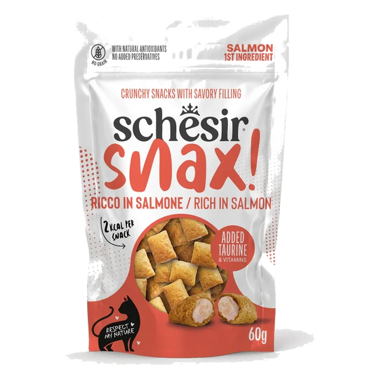 Schesir Snax Katzensnacks Lachs, 60 g