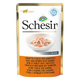 Schesir Nassfutter Katze Thunfisch und Huhn mit Garnelen, Beutel 50 g
