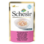 Schesir Nassfutter Katze Huhn mit Schinken, Beutel 50 g