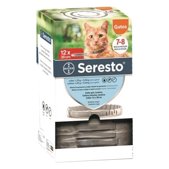 Bayer Seresto Floh- und Zeckenhalsband für Katzen, Kunststoffverpackung
