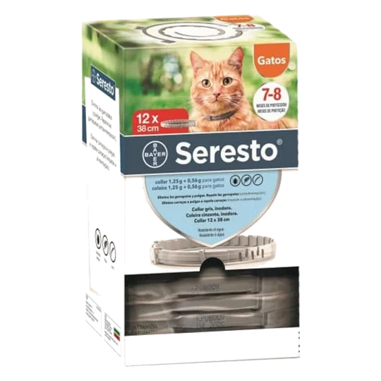Bayer Seresto Floh- und Zeckenhalsband für Katzen, Kunststoffverpackung