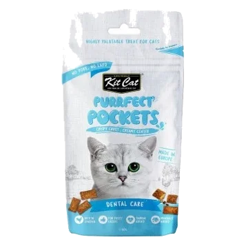 Katzensnacks Kit Cat Purrfect Pockets Zahnpflege 60 g