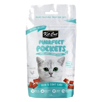 Katzensnacks Kit Cat Purrfect Pockets Haut und Fell 60 g