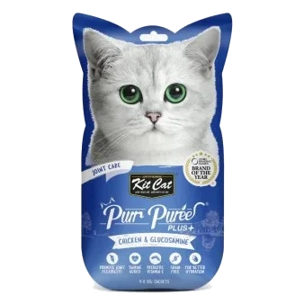Katzensnacks Kit Cat PurrPuree Plus Huhn Gelenke 60 g