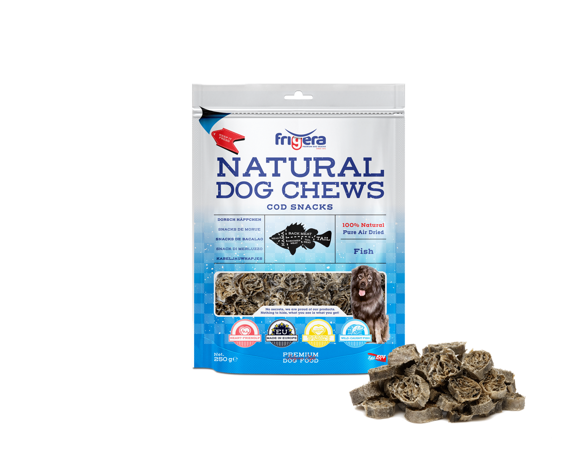 Runde Kabeljau-Snacks für Hunde