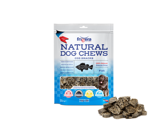 Runde Kabeljau-Snacks für Hunde