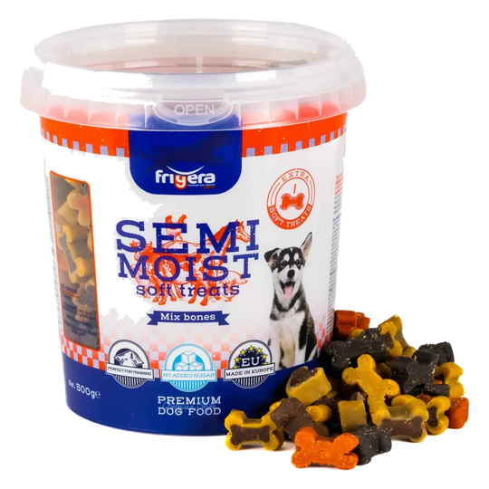 Halbfeuchter Hundesnack-Mix aus 9 Sorten, 165 g und 500 g