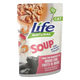 Life Cat Suppe Thunfisch mit Garnelen und Meeresfrüchten für Katzen, 60 g