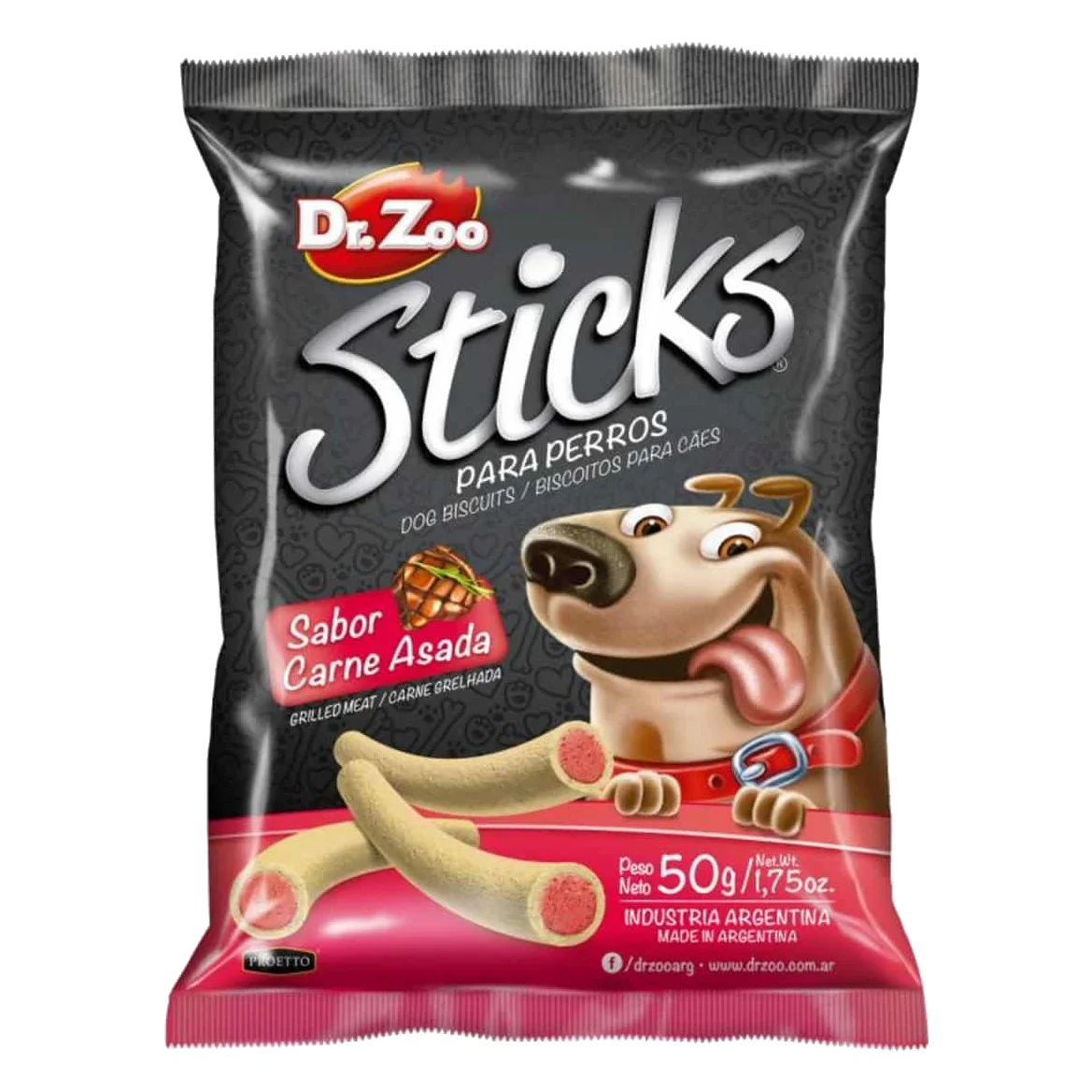 Dr. Zoo Sticks mit Grillfleischgeschmack für Hunde, 50 g