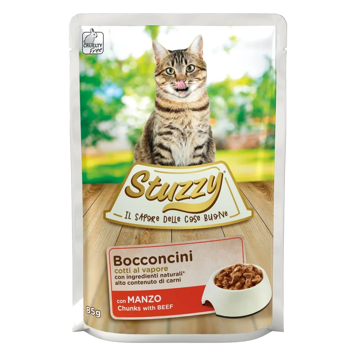 Stuzzy Cat Nassfutter Katze Rind, Beutel 85 g