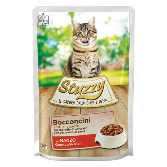 Stuzzy Cat Nassfutter Katze Rind, Beutel 85 g