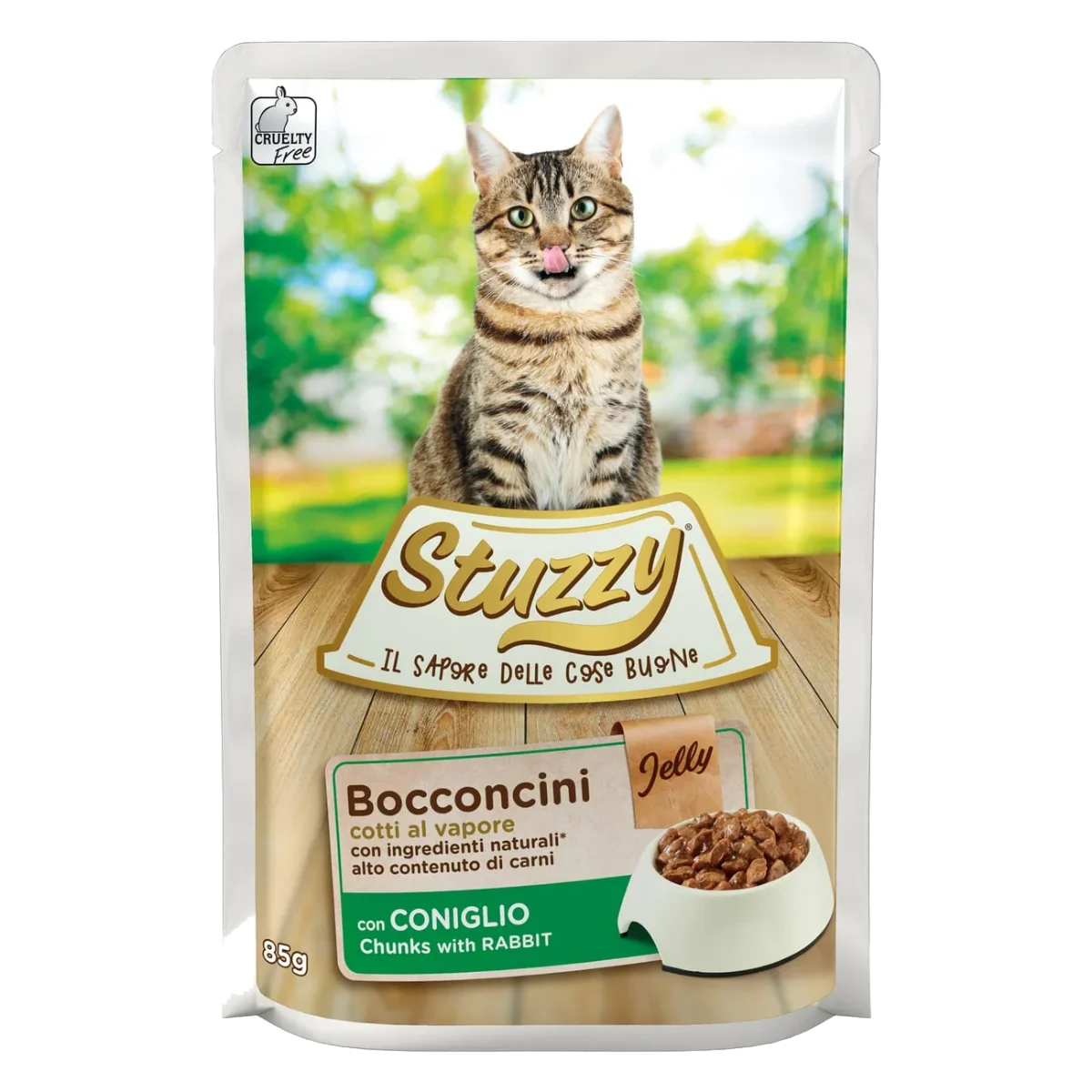 Stuzzy Cat Nassfutter Katze Kaninchen, Beutel 85 g