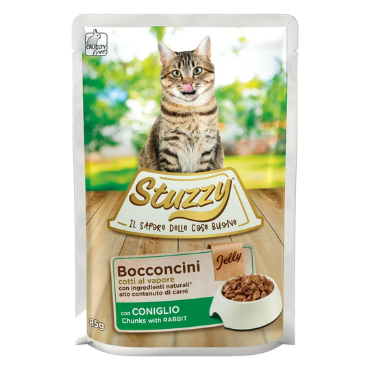 Stuzzy Cat Nassfutter Katze Kaninchen, Beutel 85 g