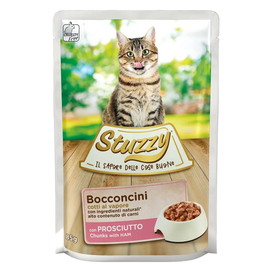 Stuzzy Cat Nassfutter Katze Schinken, Beutel 85 g