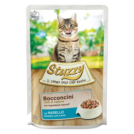 Stuzzy Cat Nassfutter Katze Seehecht, Beutel 85 g
