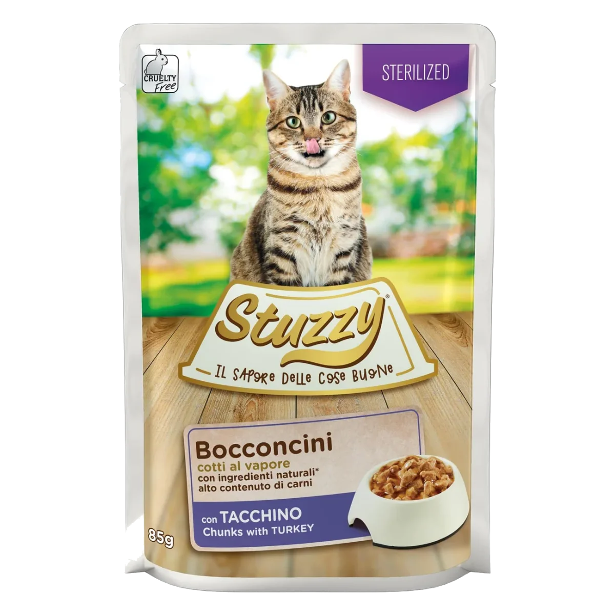 Stuzzy Cat Nassfutter Katze kastriert Pute, Beutel 85 g
