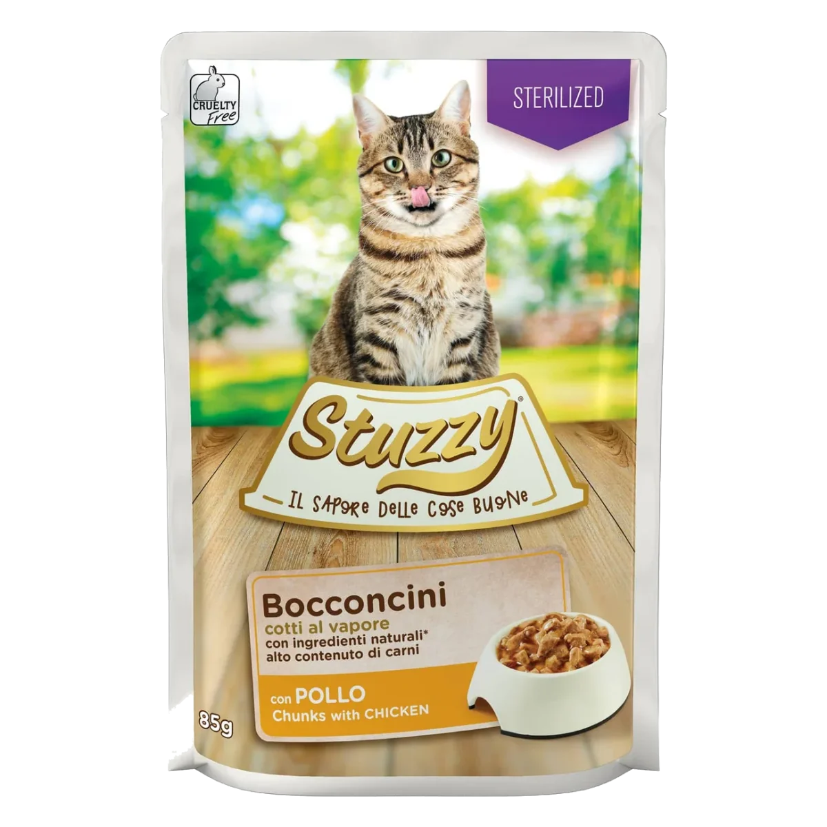 Stuzzy Cat Nassfutter Katze kastriert Huhn, Beutel 85 g