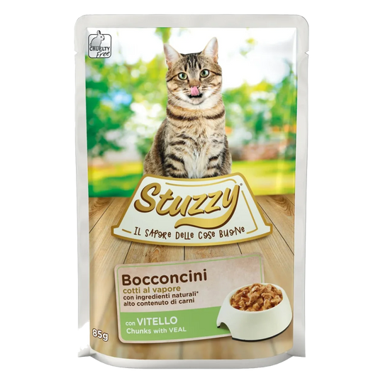 Stuzzy Cat Nassfutter Katze Kalb, Beutel 85 g