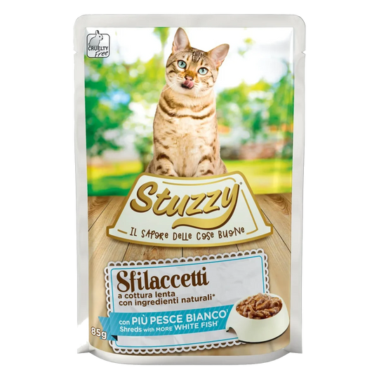 Stuzzy Cat Speciality Nassfutter Katze Weißfisch, Beutel 85 g