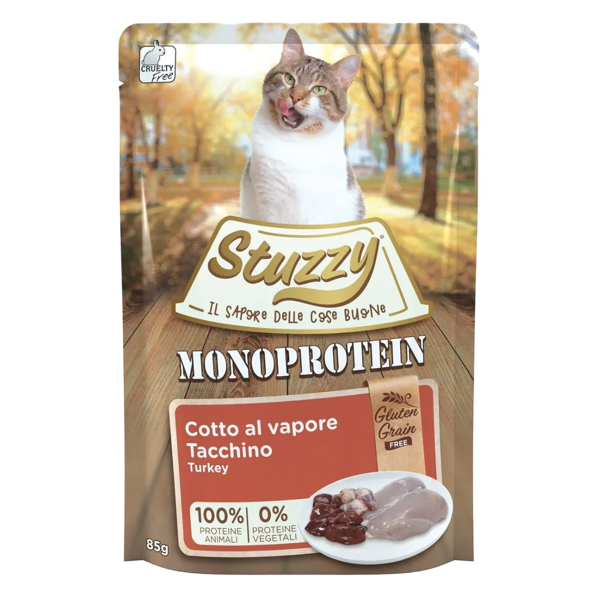 Stuzzy Grain Free Monoprotein Nassfutter Katze Pute, 85 g