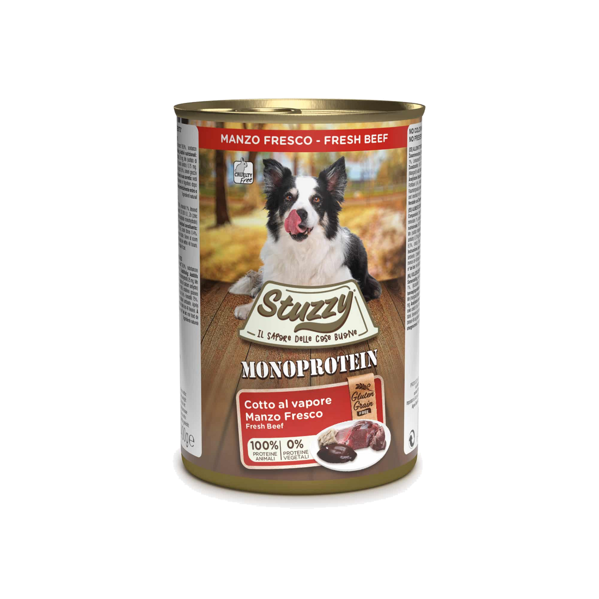 Stuzzy Monoprotein Nassfutter Hund frisches Rind