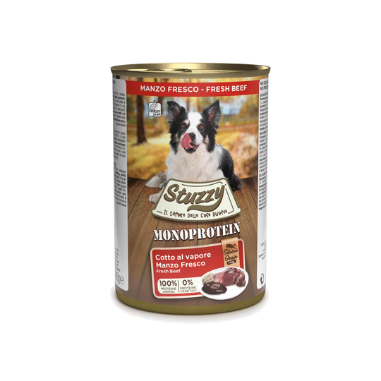 Stuzzy Monoprotein Nassfutter Hund frisches Rind