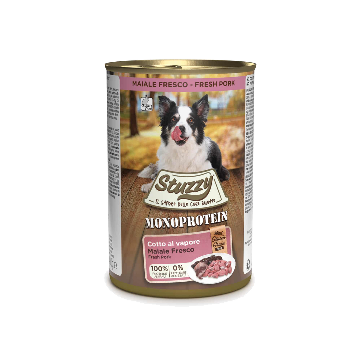 Stuzzy Monoprotein Nassfutter Hund frisches Schwein
