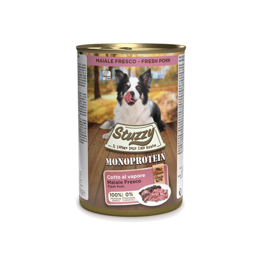 Stuzzy Monoprotein Nassfutter Hund frisches Schwein