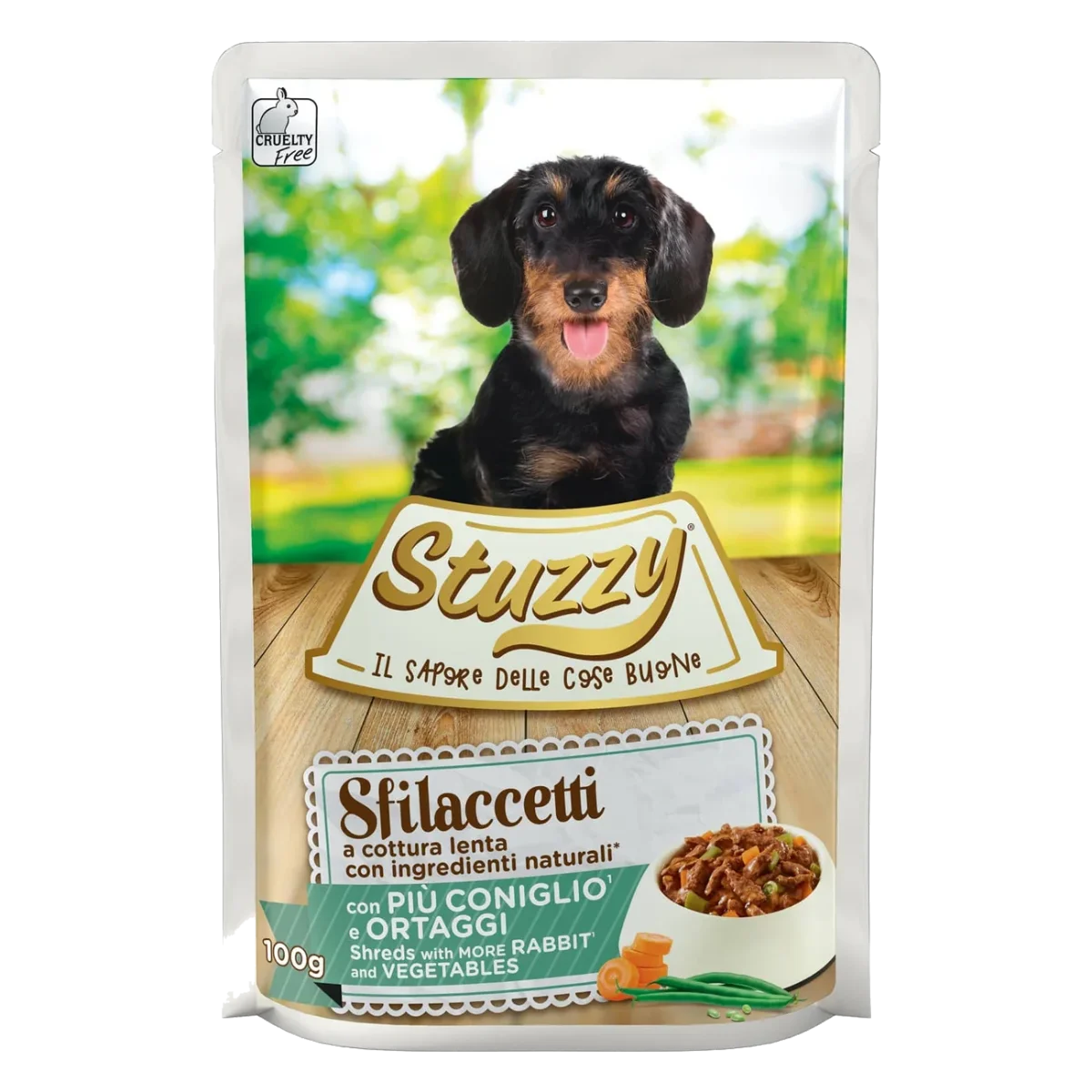 Stuzzy Speciality Nassfutter Hund Kaninchen und Gemüse, Beutel 100 g
