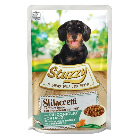 Stuzzy Speciality Nassfutter Hund Kaninchen und Gemüse, Beutel 100 g