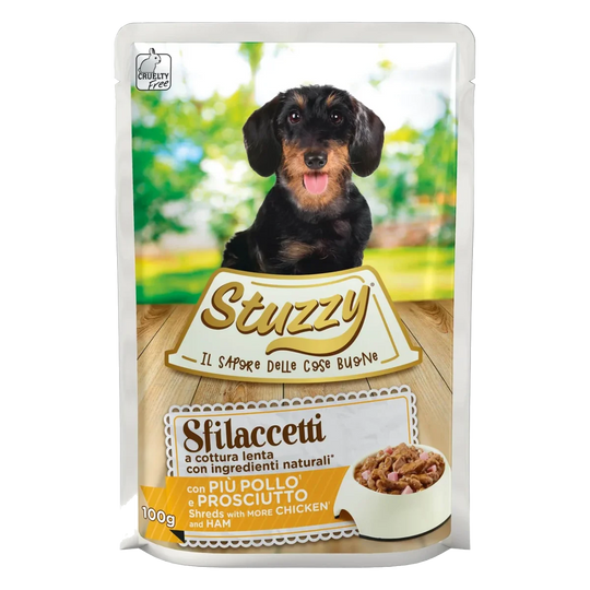 Stuzzy Speciality Nassfutter Hund Huhn und Schinken, Beutel 100 g