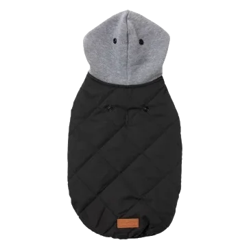 FuzzYard Cremorne Kapuzenpullover für Hunde in Schwarz