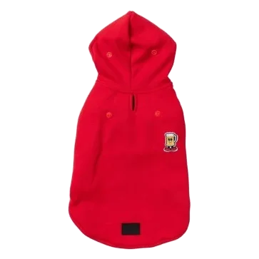 FuzzYard The Homies Kapuzenpullover für Hunde in Rot